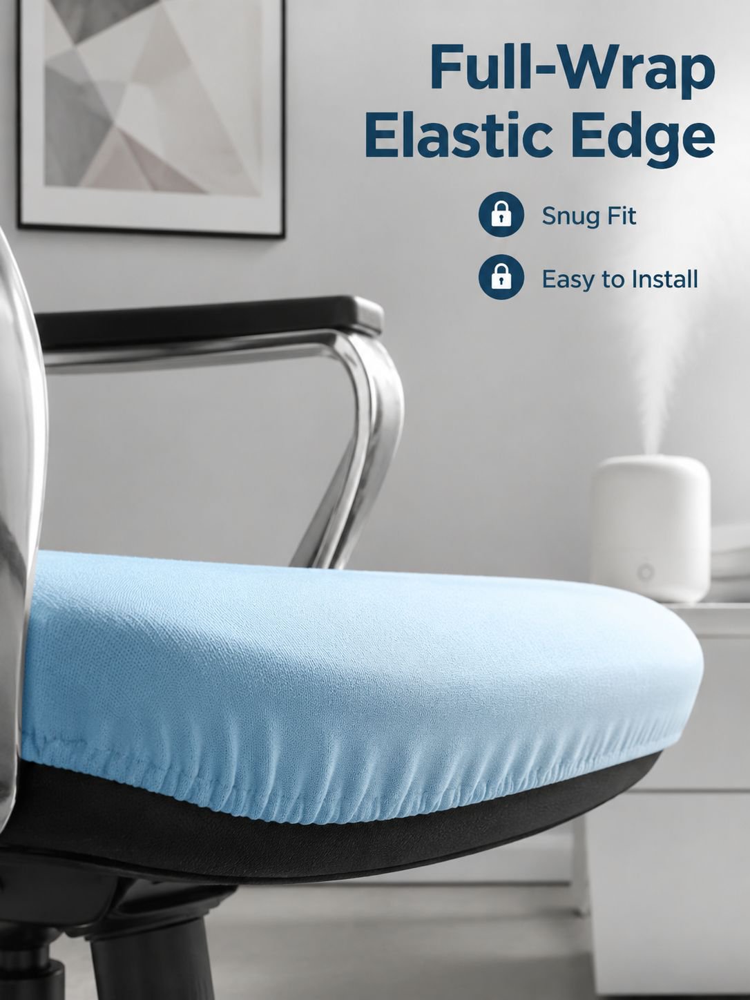 Ice silk elastic fabric seat cushion