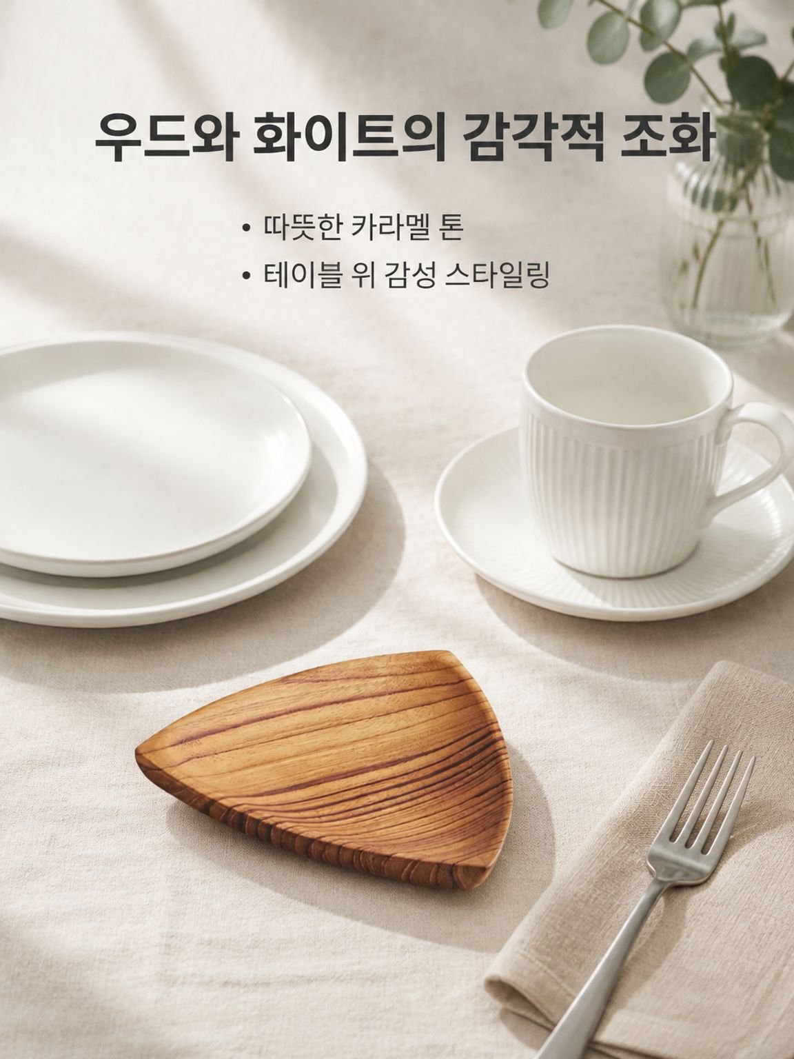 천연 목재 식판