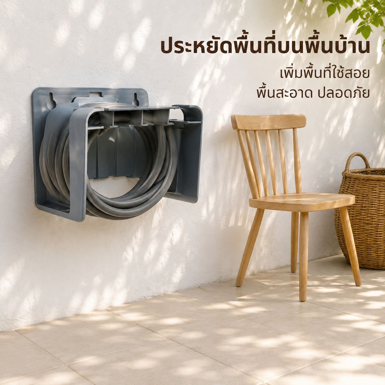 ชั้นวางท่อน้ำพลาสติกติดผนัง