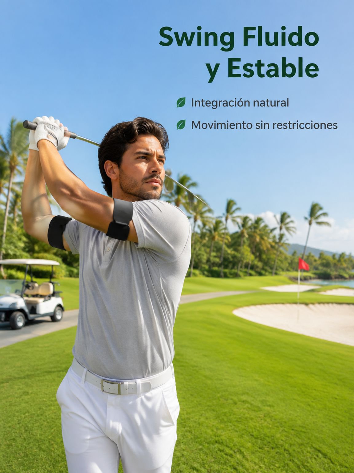 Corrector de postura para el swing de golf