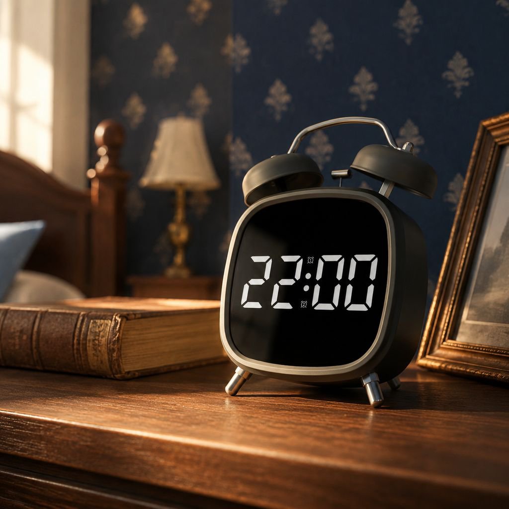 Button controls on LED digital alarm clock for hard sleepers