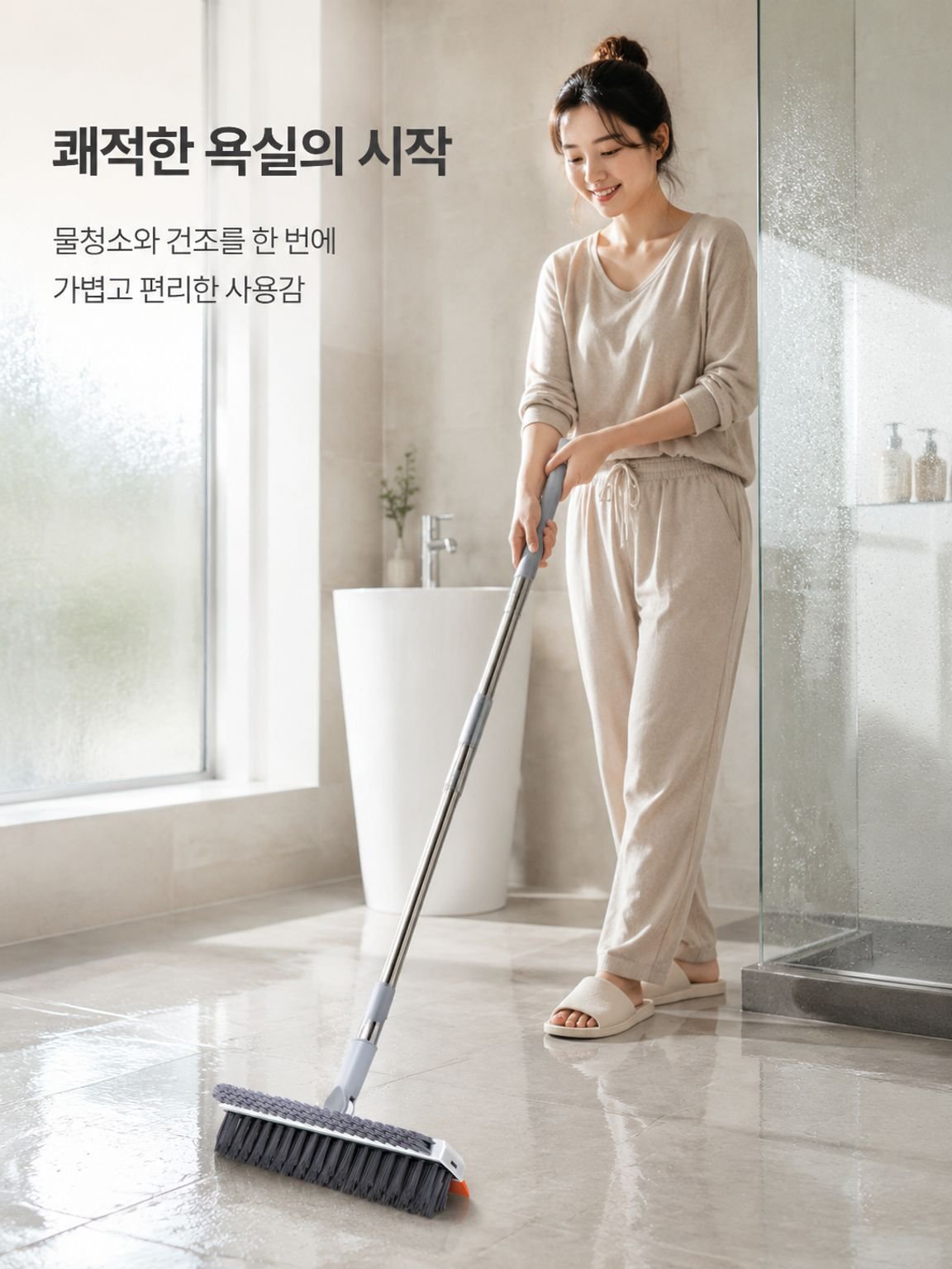 다기능 물청소용 빗자루