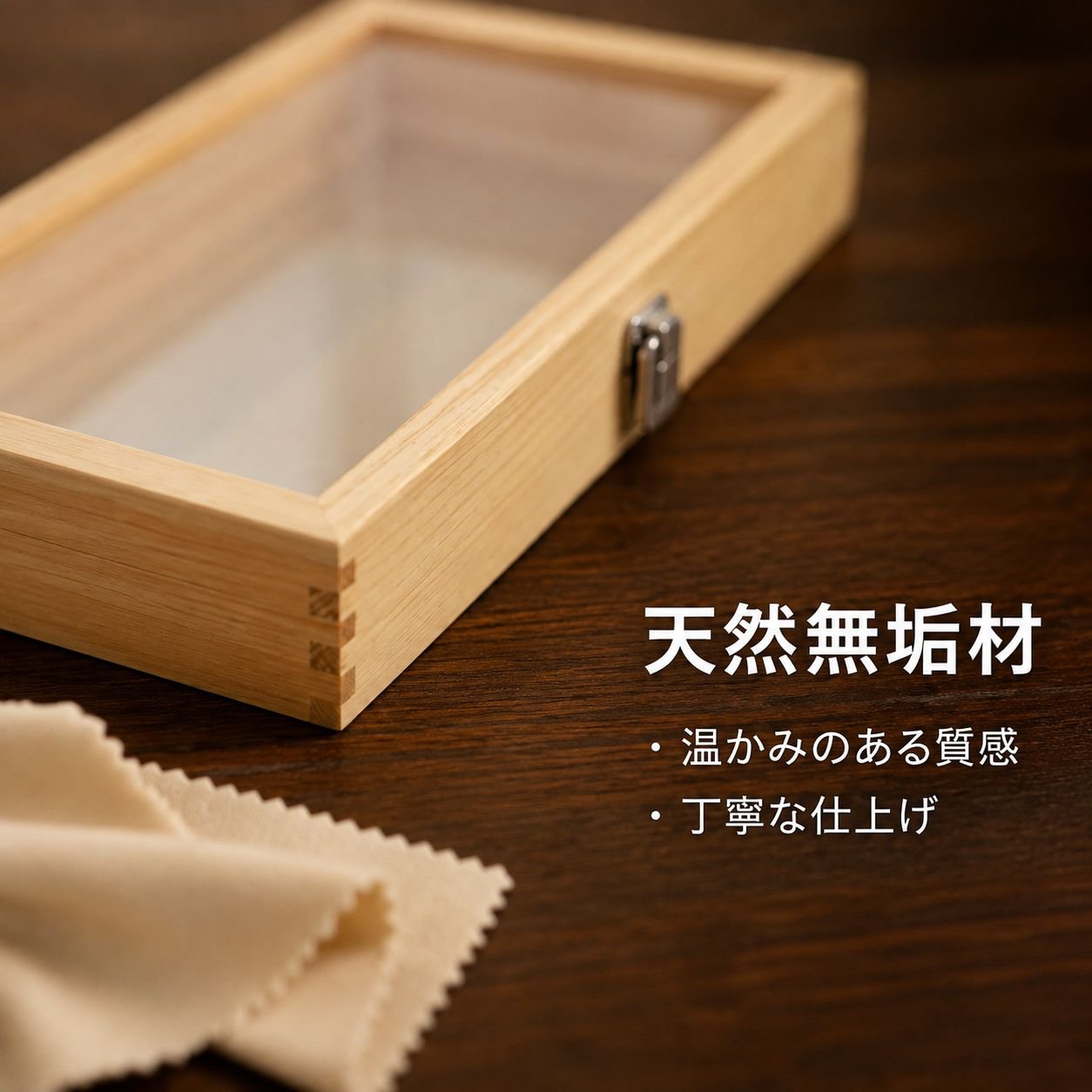 透明長方形木箱お土産箱木製収納ケース展示アクセサリーケースお土産箱木箱展示ケース