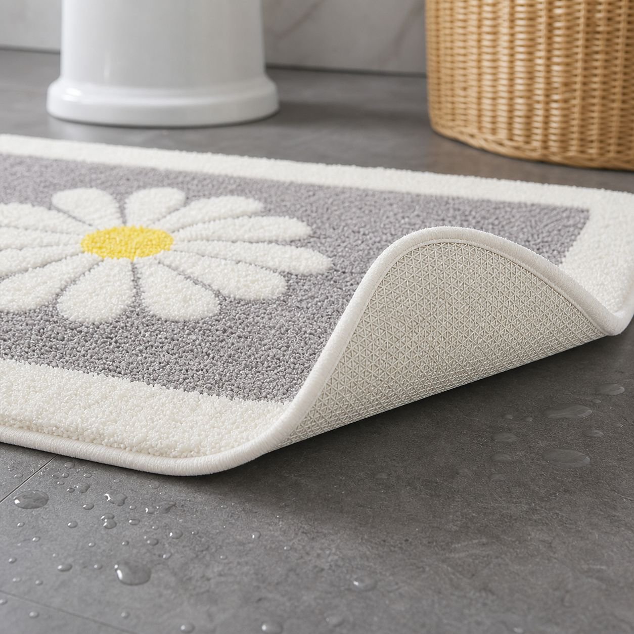Cute Daisy Non-slip Bath Mat