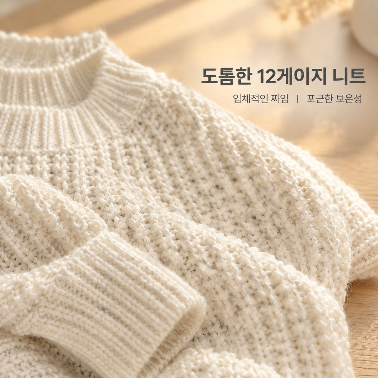 여성용 크루넥 크롭 풀오버 스웨터
