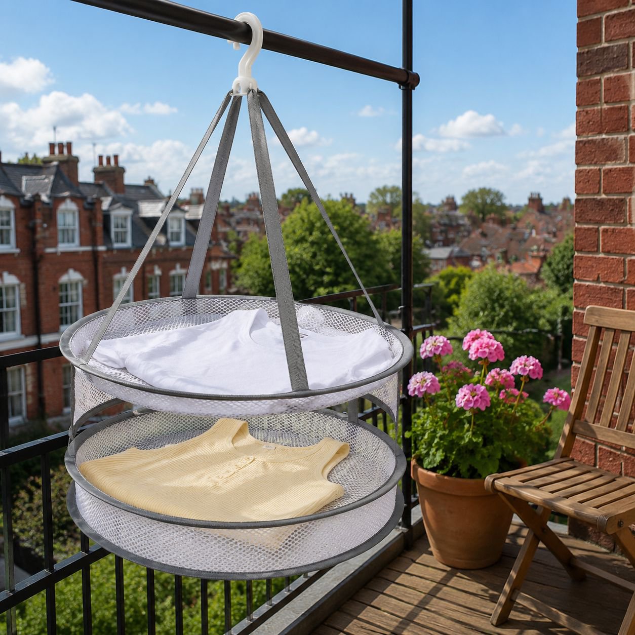 Portable drying net rack for food and clothes