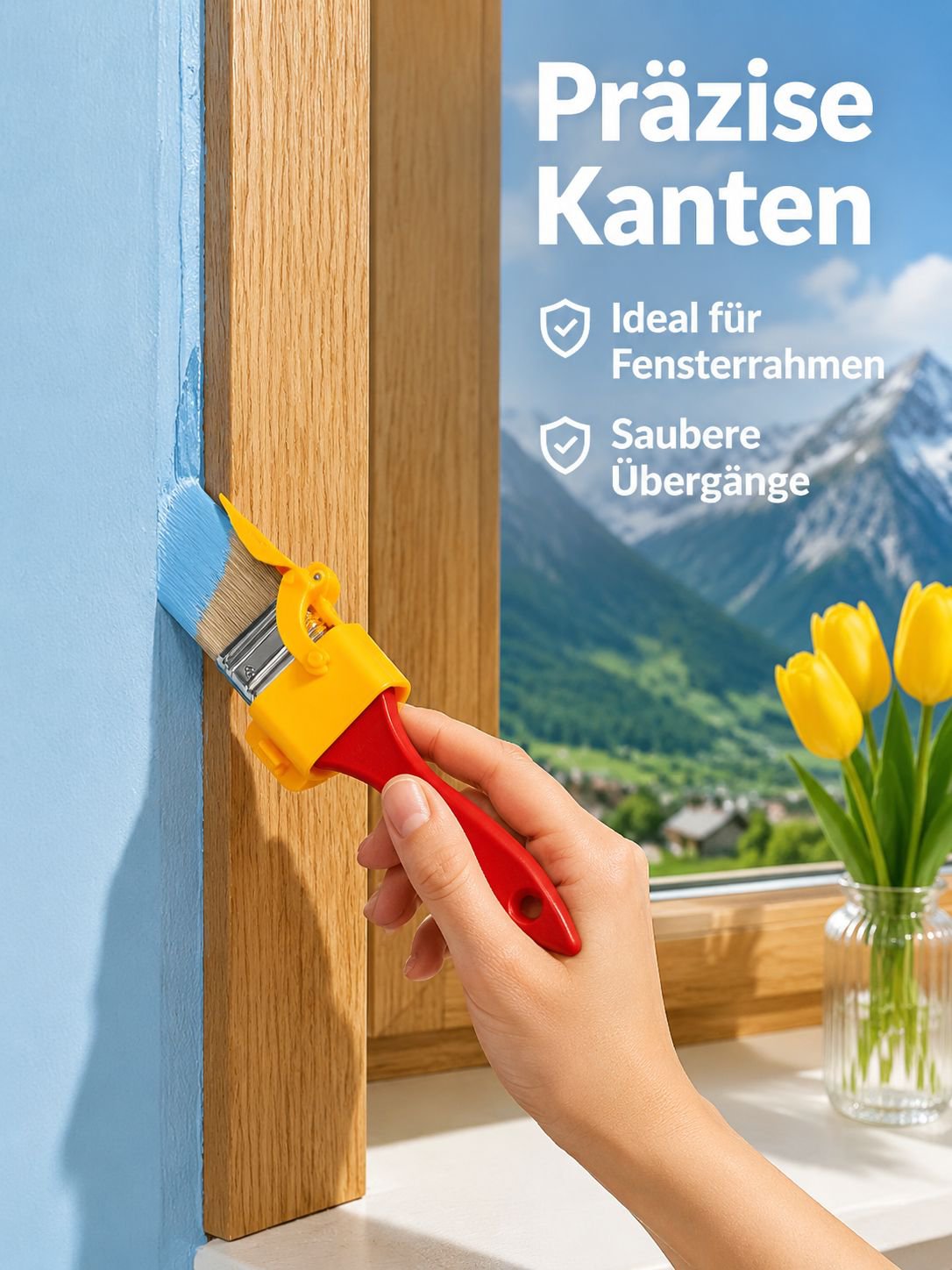 Malerwerkzeug für perfekte Farbabgrenzungen