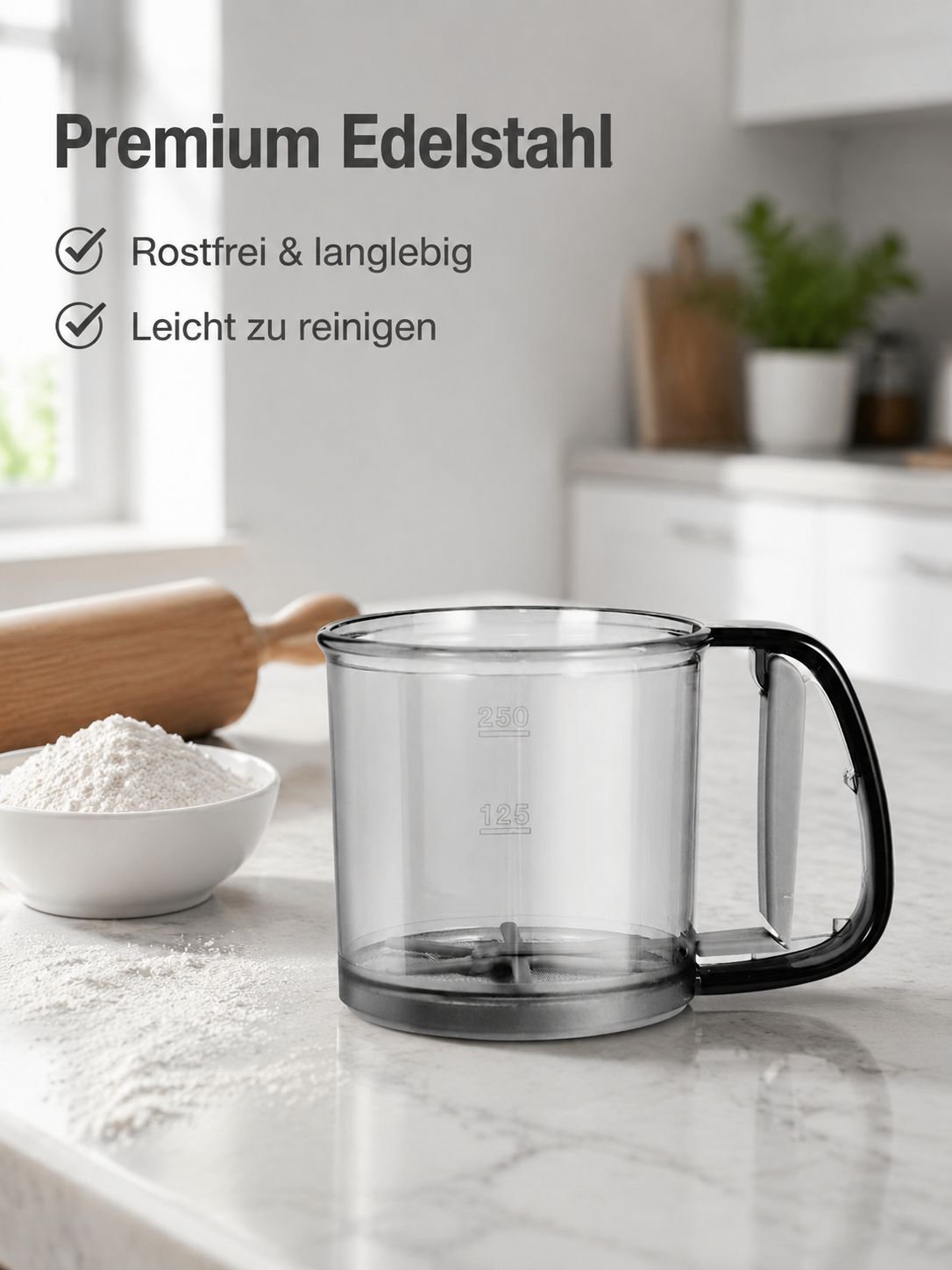 Halbautomatisches Hand-Teigsieb