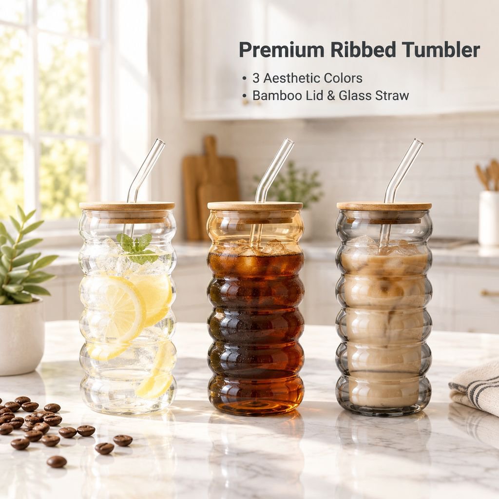 High Temperature Resistant Vertical Striped Caterpillar Cup