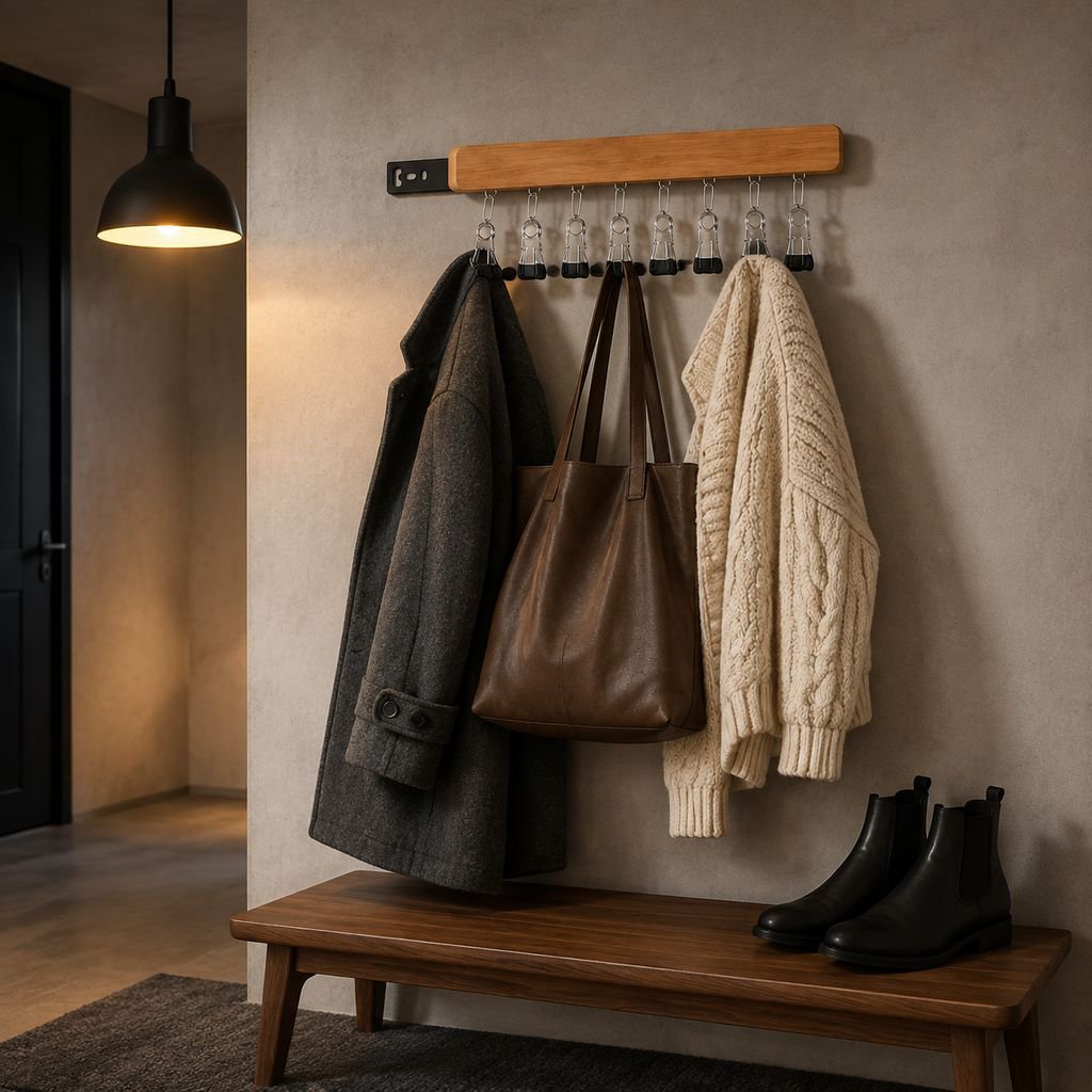 Multi-purpose wardrobe rack holding socks and accessories