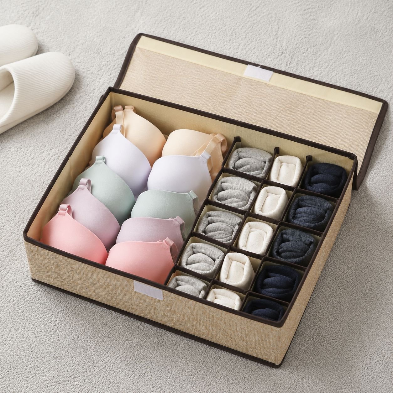 Premium Home Storage Bin for Clothes and Miscellaneous Items