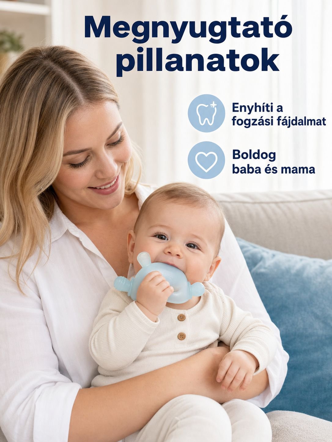 Vidám színekben elérhető nyuszis rágóka