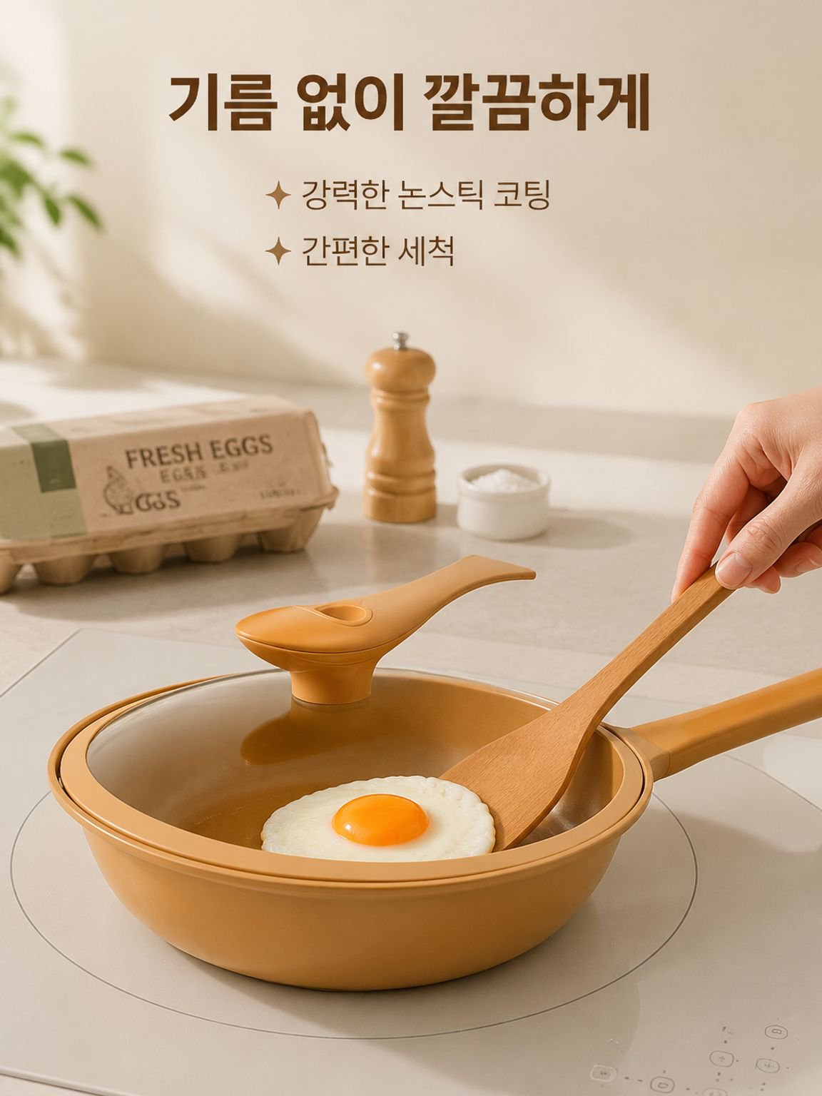 마이크로프레셔 노스틱 프라이팬