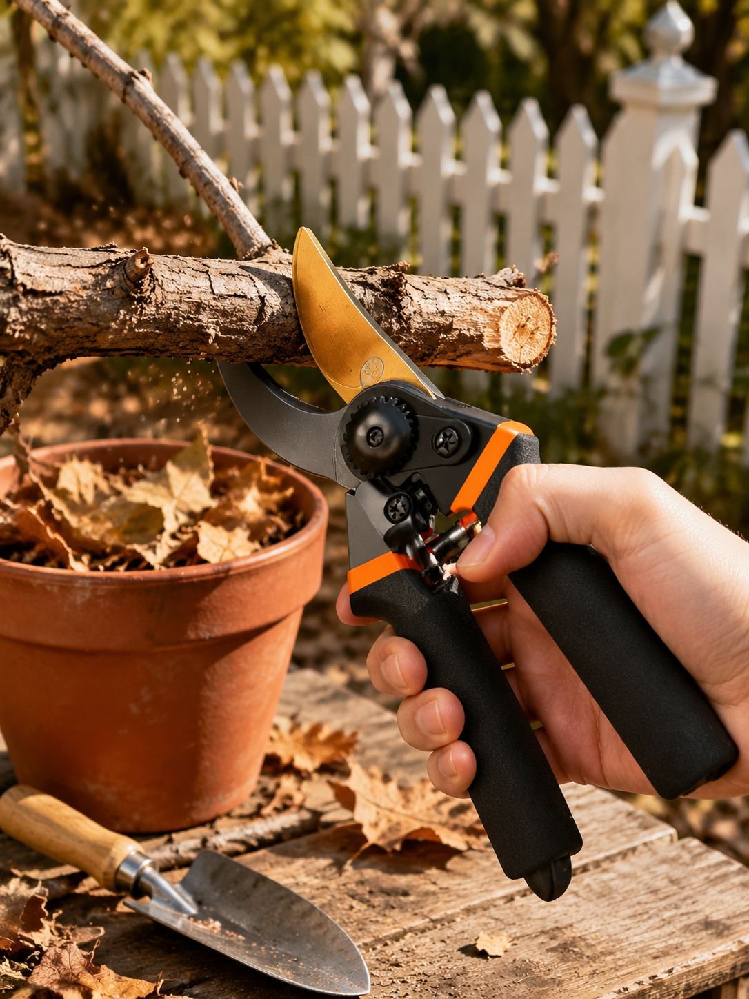 Strong garden shears for professional landscaping