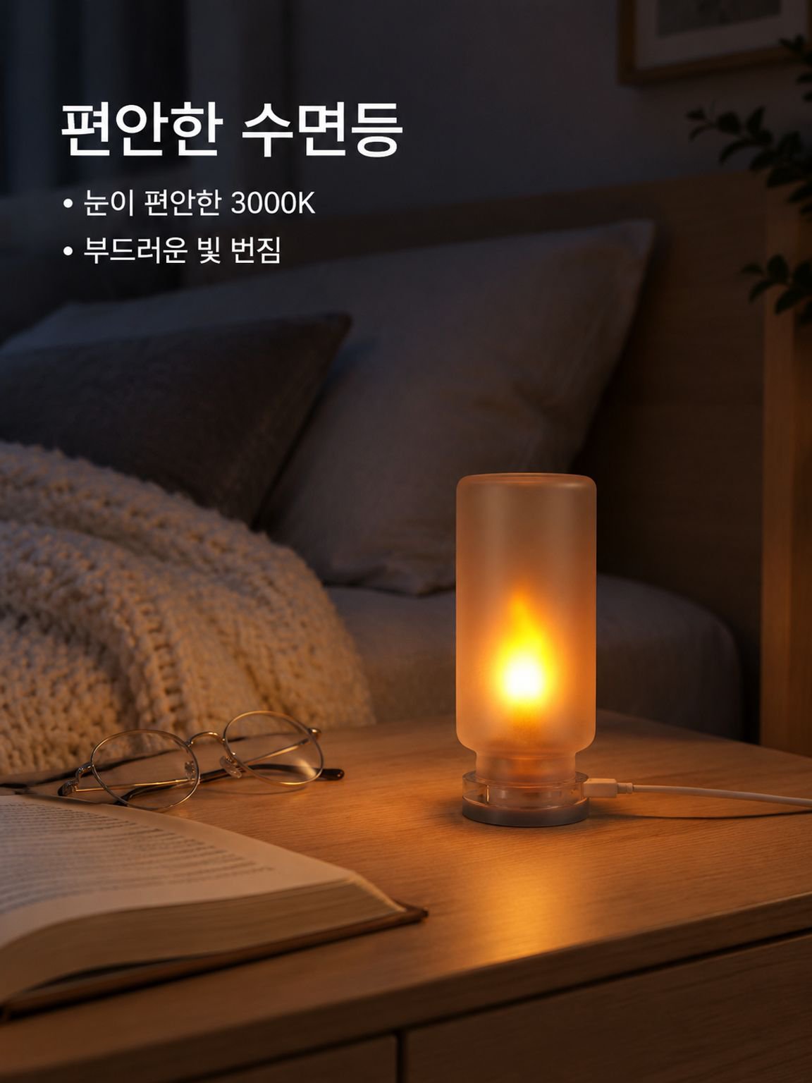 불꽃 효과 무드등