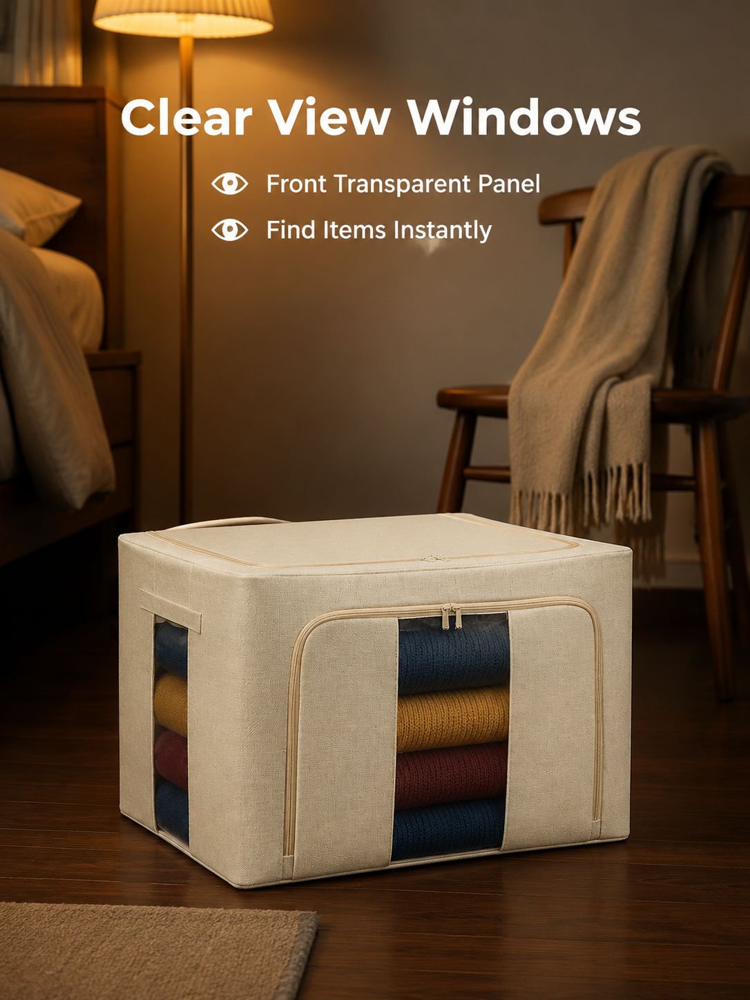 New Cotton Linen Storage Box