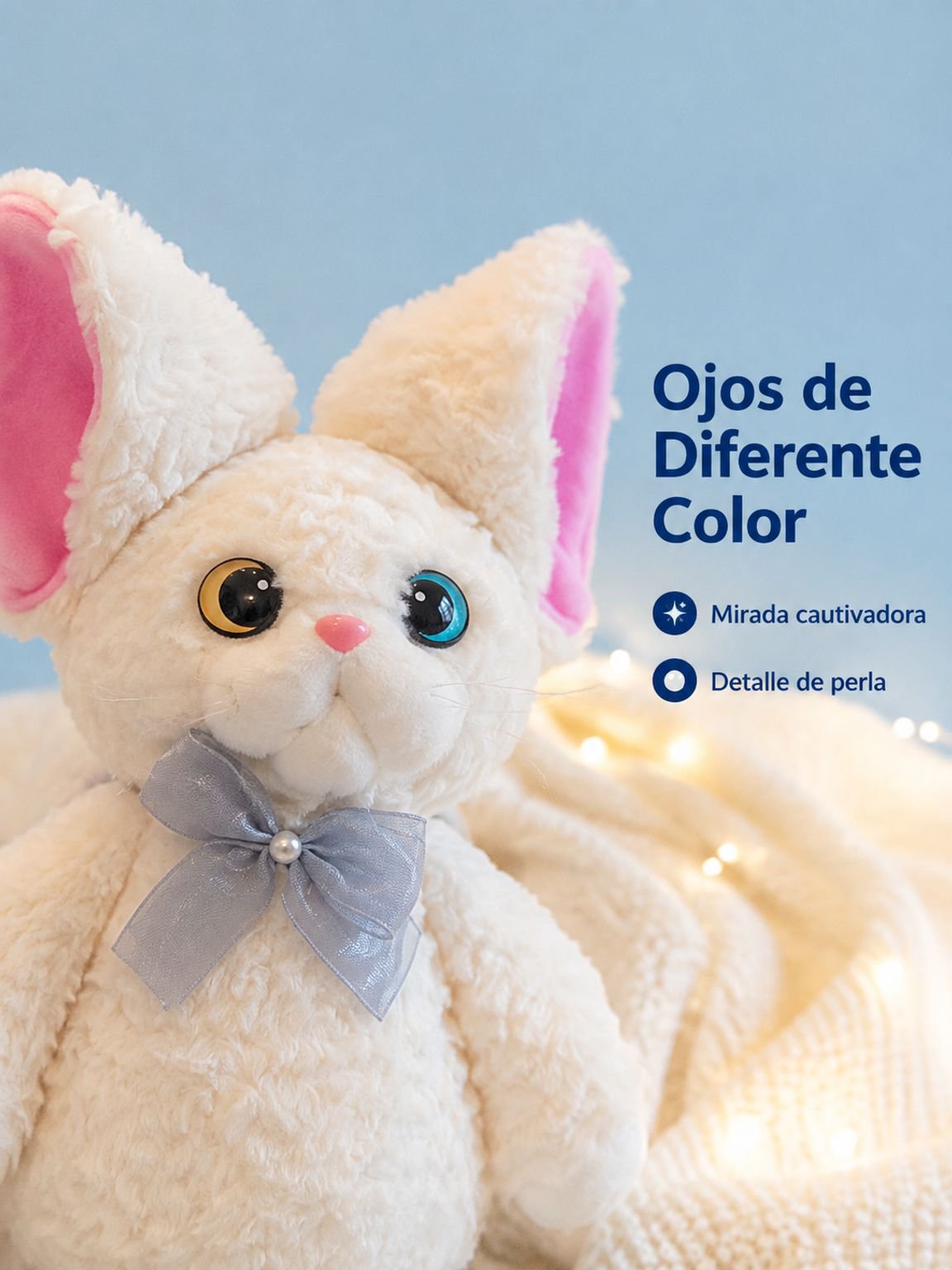 Mochila de peluche de gato adorable para niñas, especial para otoño e invierno