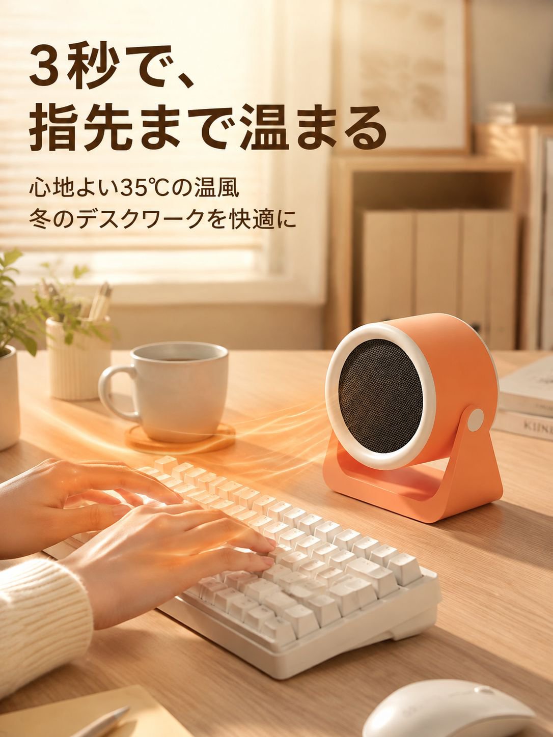 卓上用コンパクト電気ヒーター