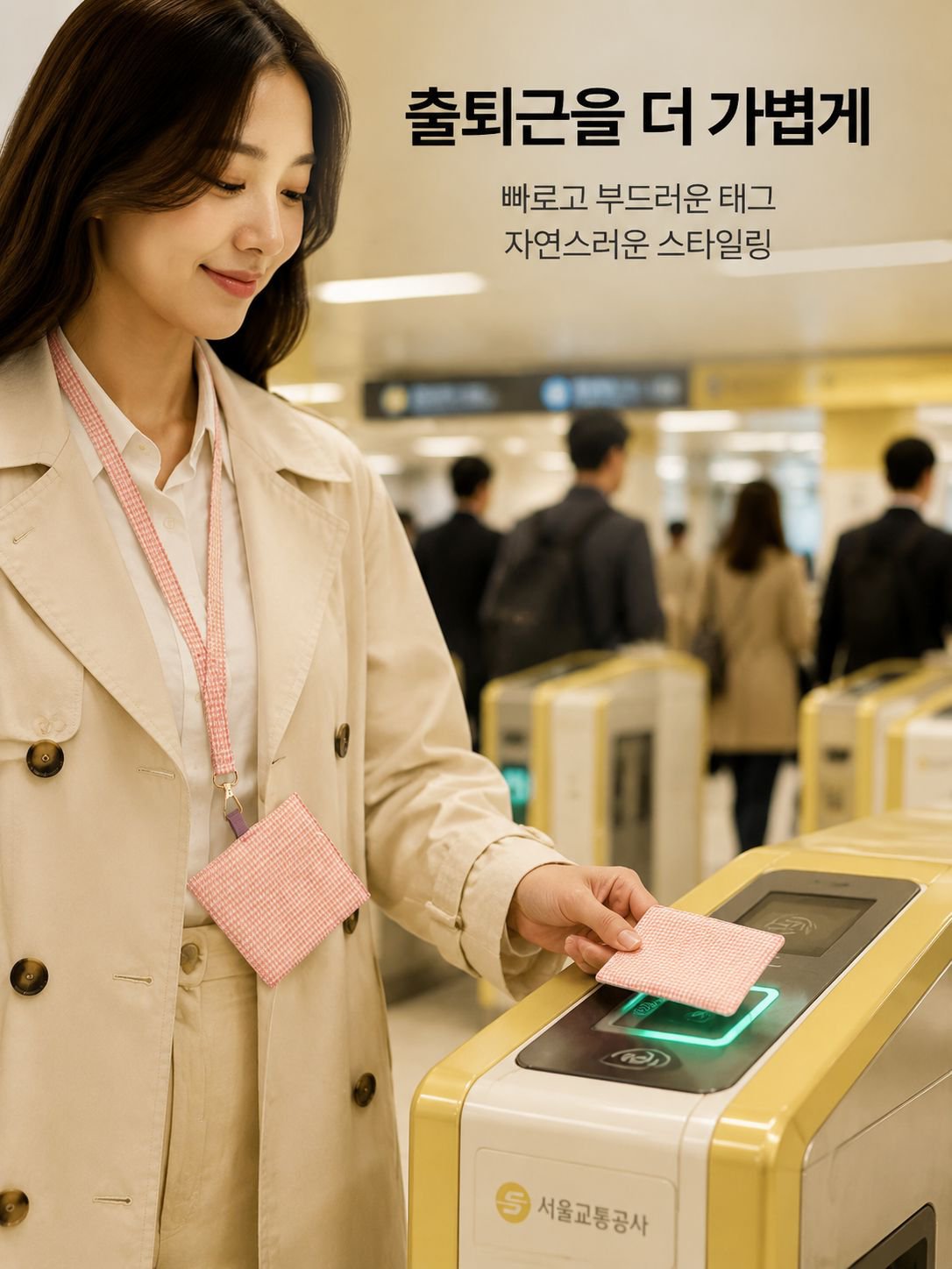 목걸이형 직원 신분증 카드케이스