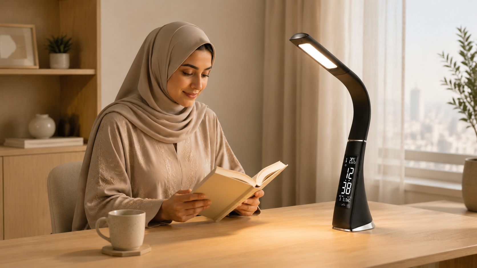 مصباح LED بتصميم إبداعي وملمس جلدي فاخر