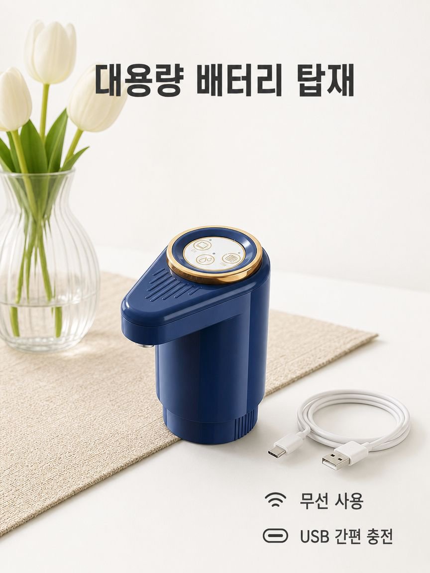 접이식 전동 양수기 휴대용 통형 물 양수 펌프 가정용 소형 흡수기