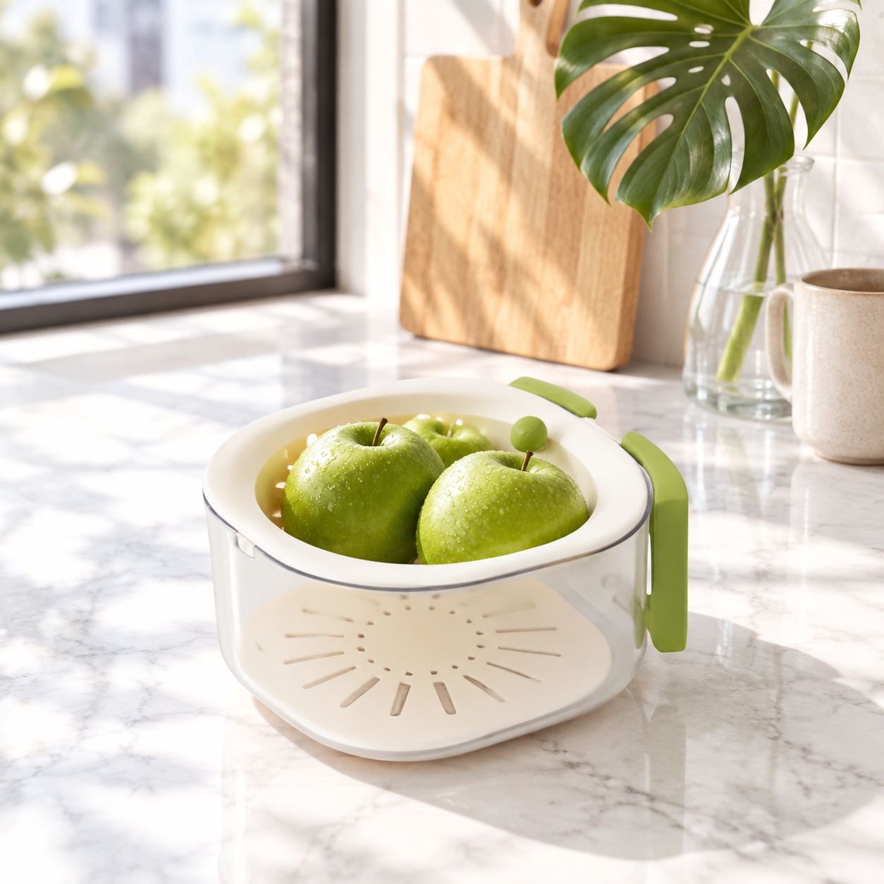 Vegetable washing basin
