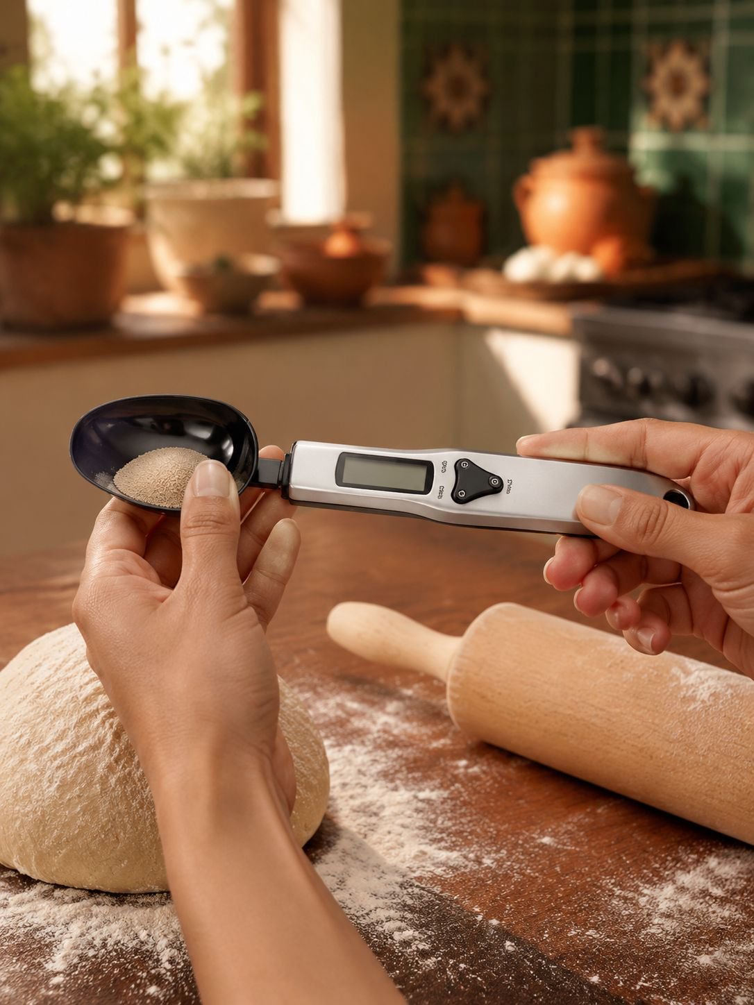 Cuchara balanza electrónica portátil de alta precisión para cocina