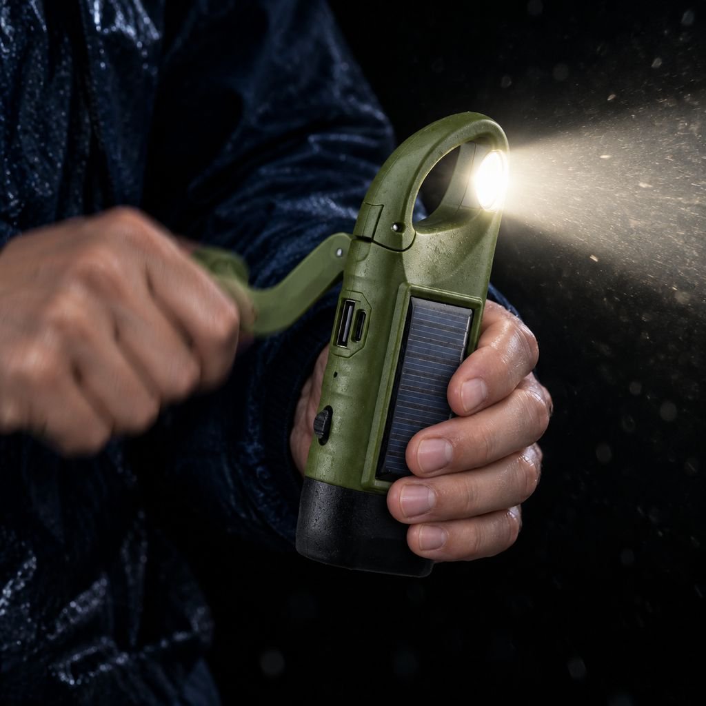 Multifunctional flashlight with USB charging port