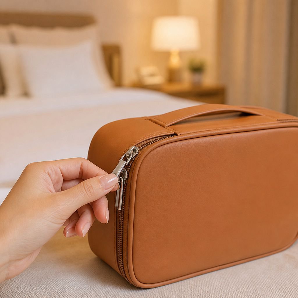 Durable and stylish cosmetic organizer set