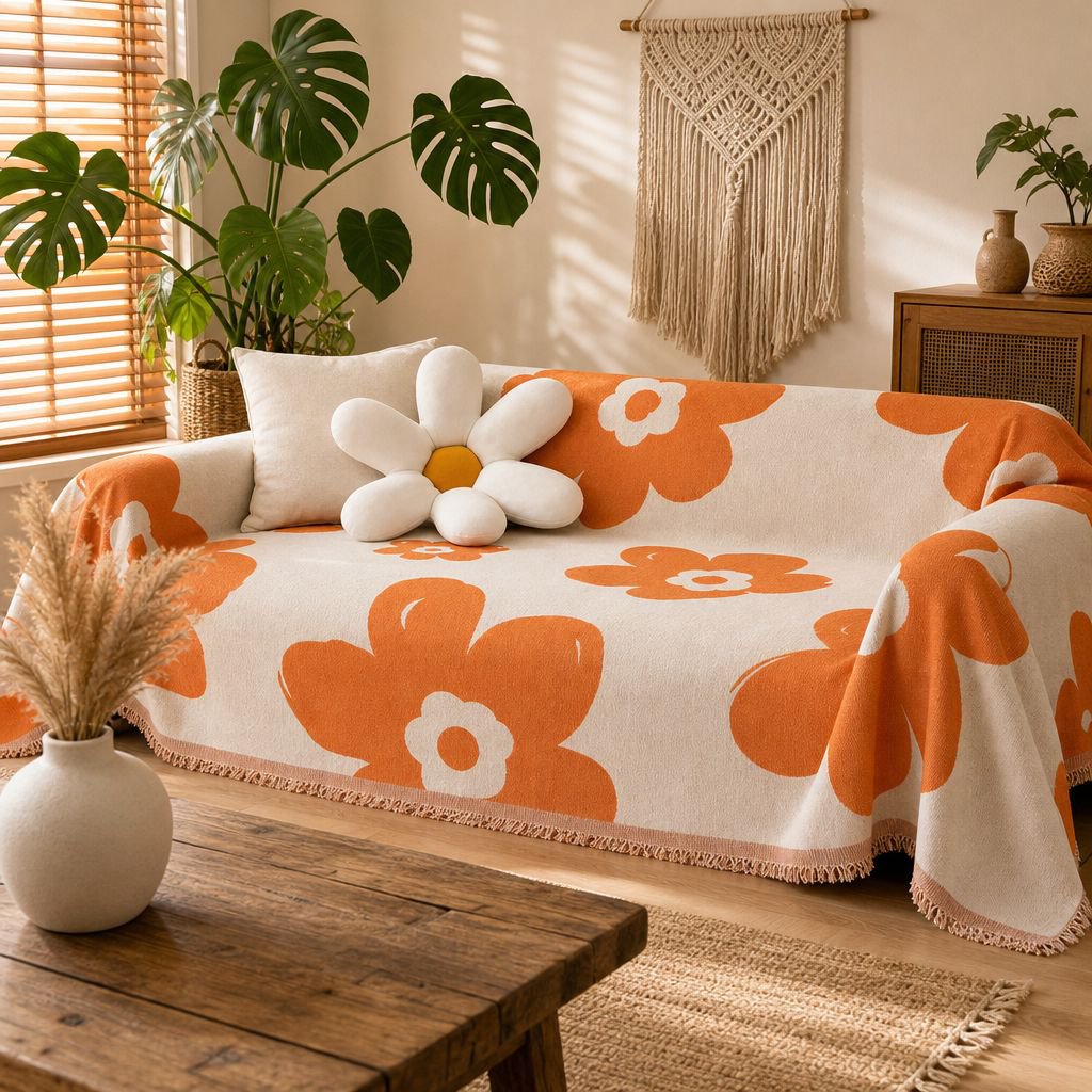Nordic Style Full Coverage Sofa Cover Anti Cat Claw