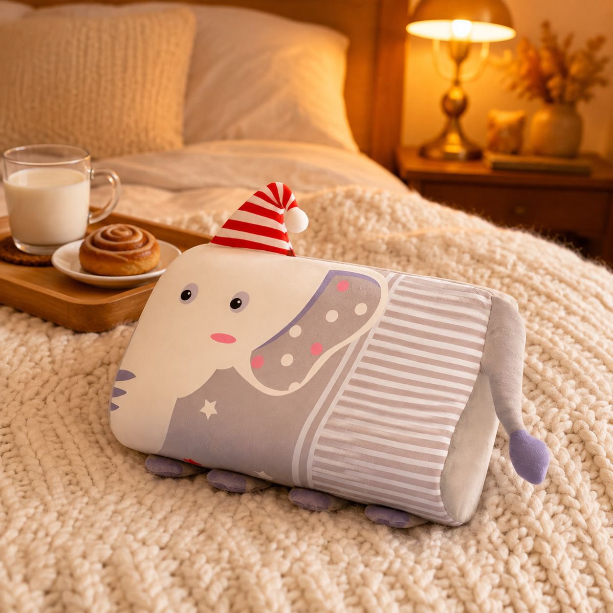 Ergonomic latex pillow for toddlers