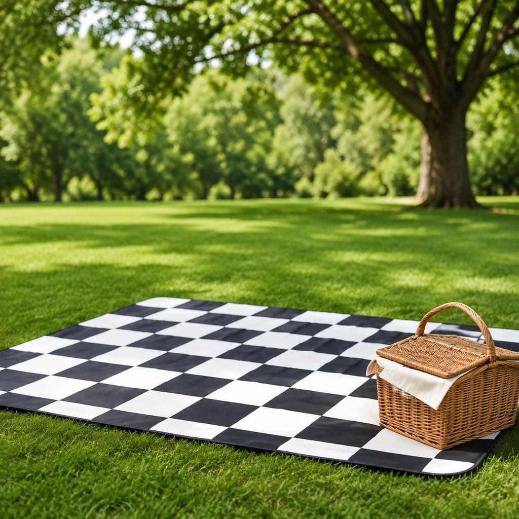Tapis de pique-nique en toile, tapis résistant à l'humidité, tapis de camping épais et antiadhésif, 