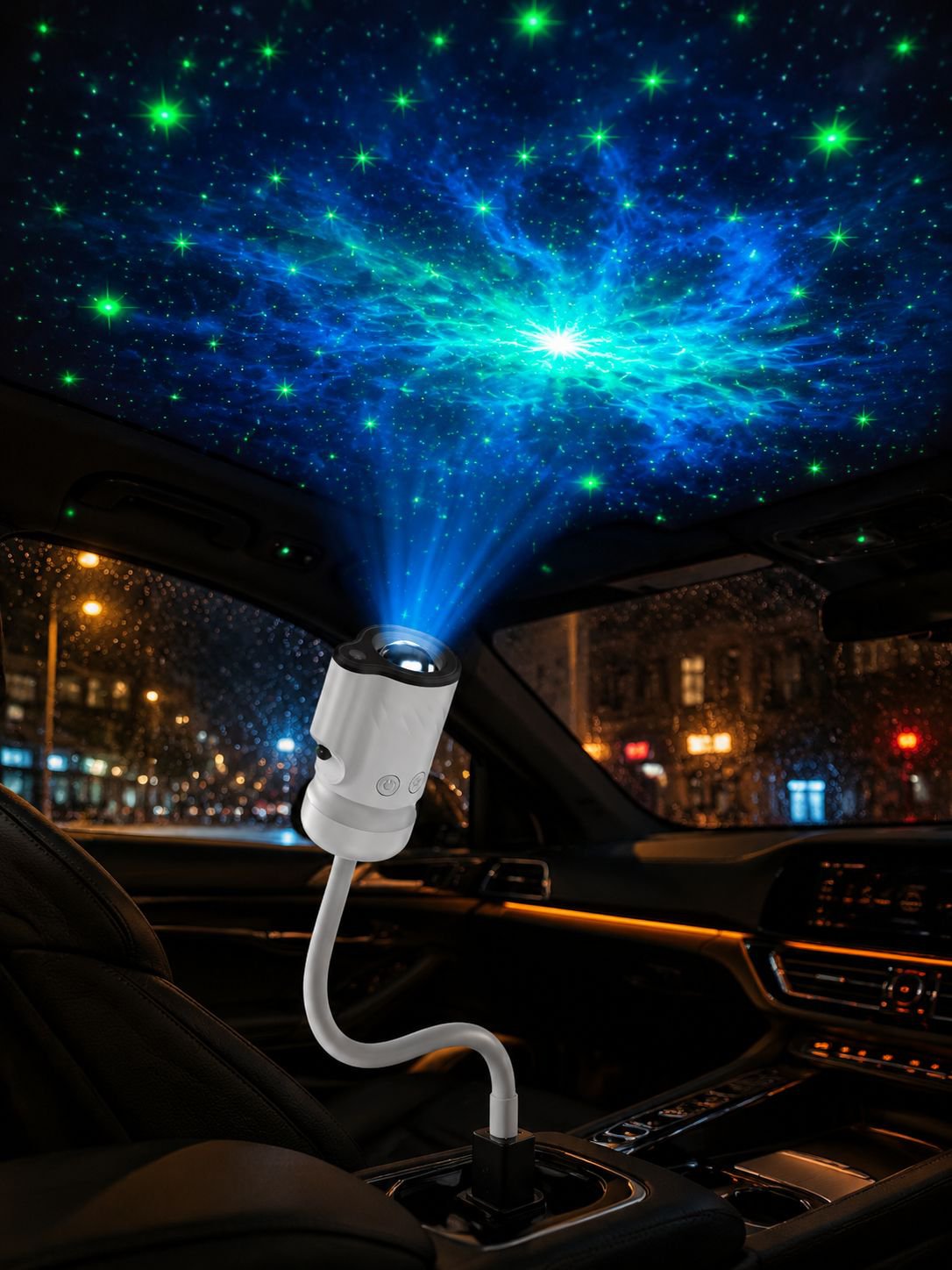 Versatile USB star projector for home and travel