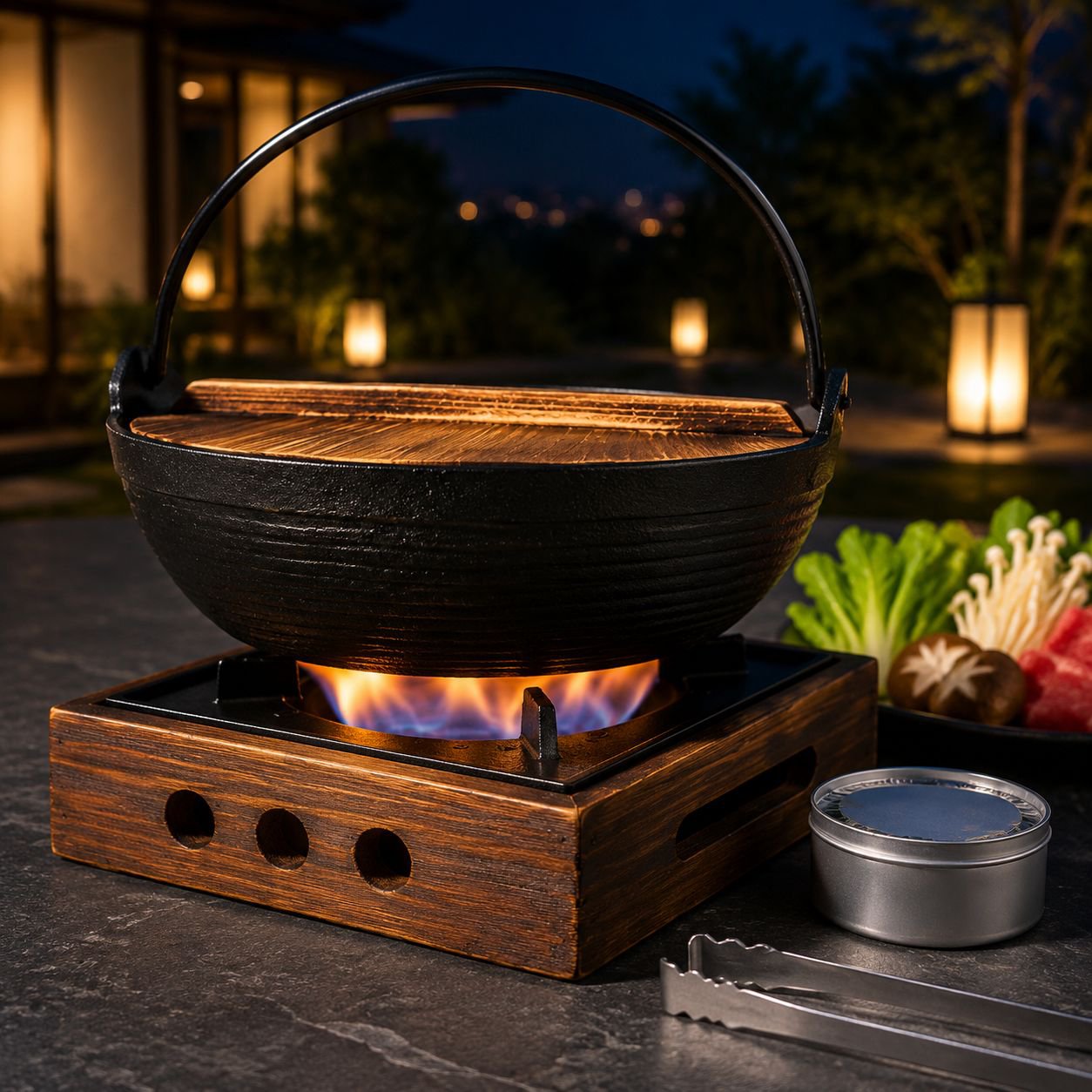 JS Sukiyaki Hanging Cast Iron Pot