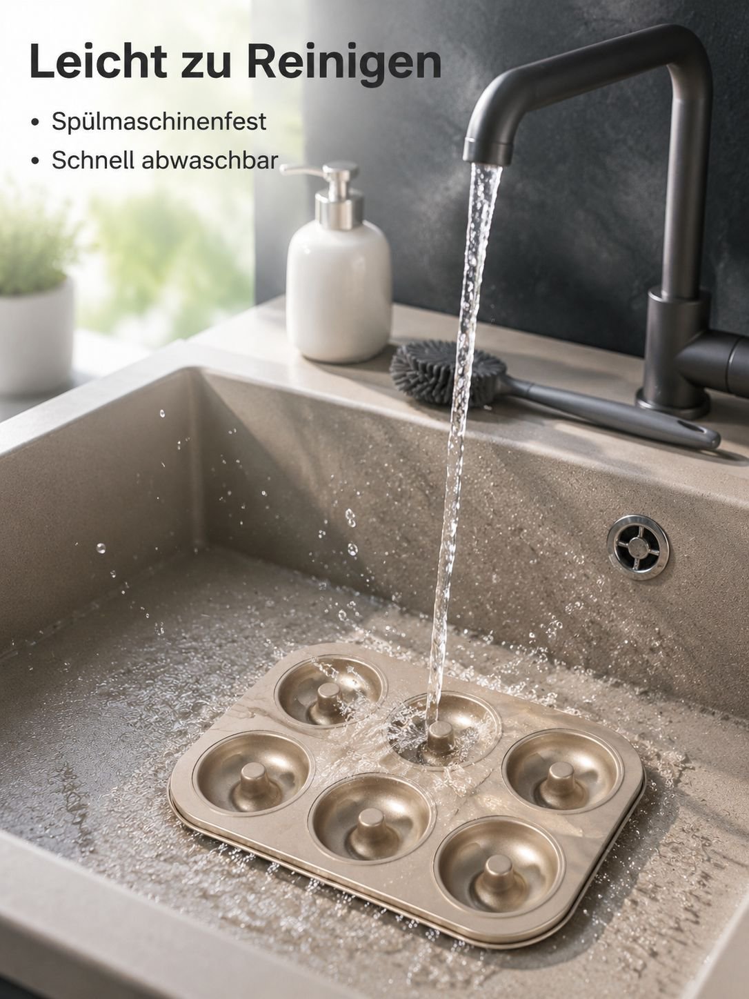 6er Kuchenform Donut Backform mit Muster