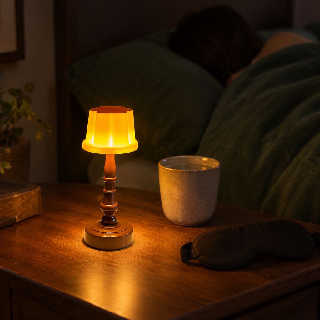 Stylish Indirect Lighting Bedside Lamp, Unique Souvenir Gift for Women
