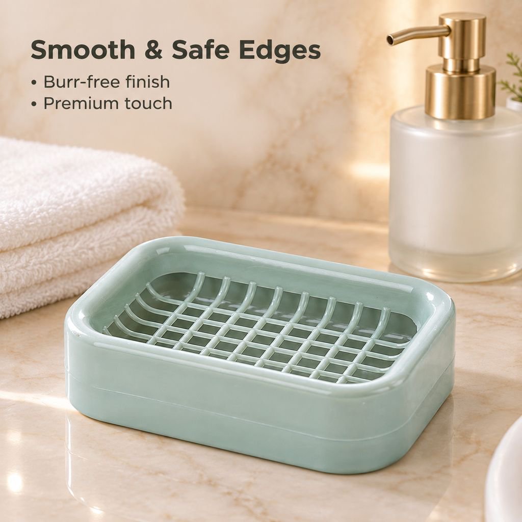 Elegant waterproof soap holder keeping soap dry and hygienic