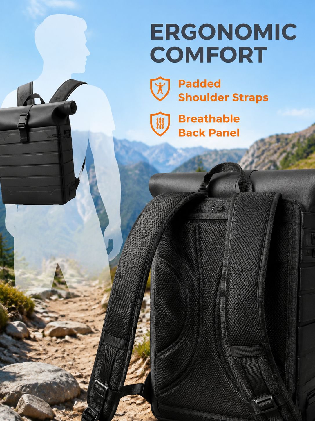 60L Portable Outdoor Camping Tent and Camping Gear