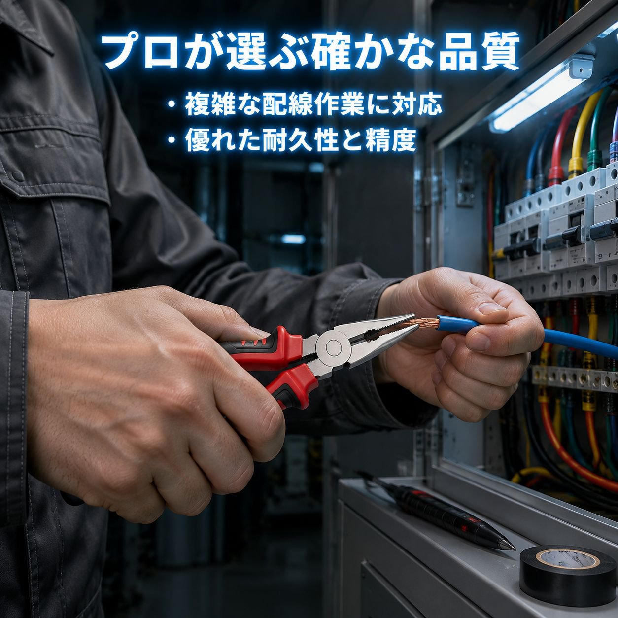 多機能ペンチ 1本で10本分のワイヤープライヤー 五金工具