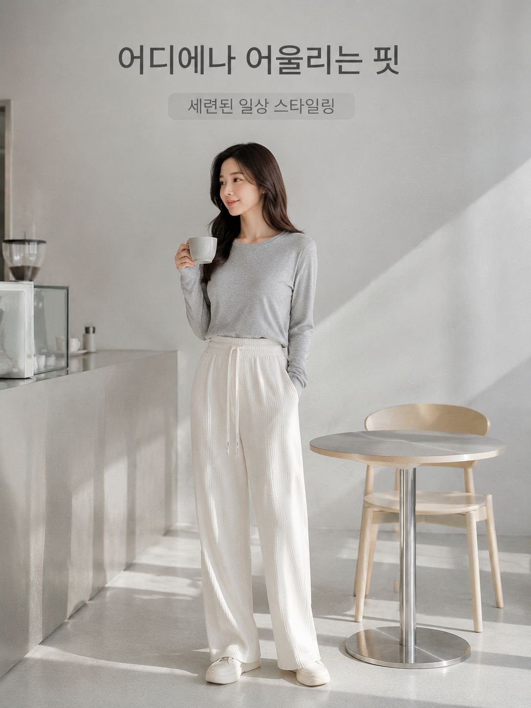 여성용 하이웨이스트 루즈핏 편안한 구름 하렘 팬츠