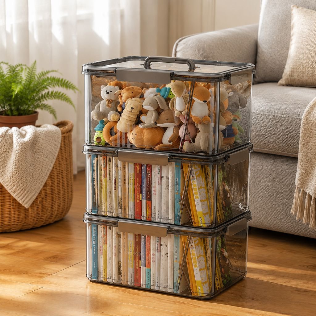 Portable Airtight Toy & Miscellaneous Storage Bin