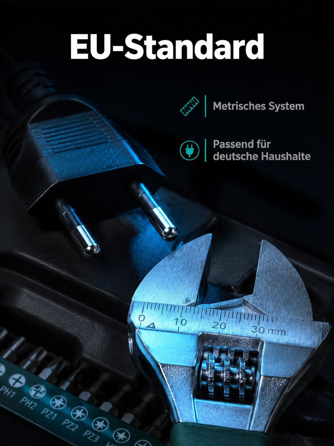 Ergonomische Edelstahl-Werkzeuge im Set