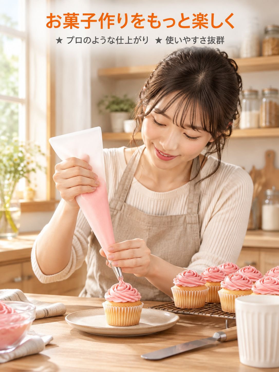 使い捨て厚手デコレーションバッグ ケーキ用 製菓ツールセット 100枚セット