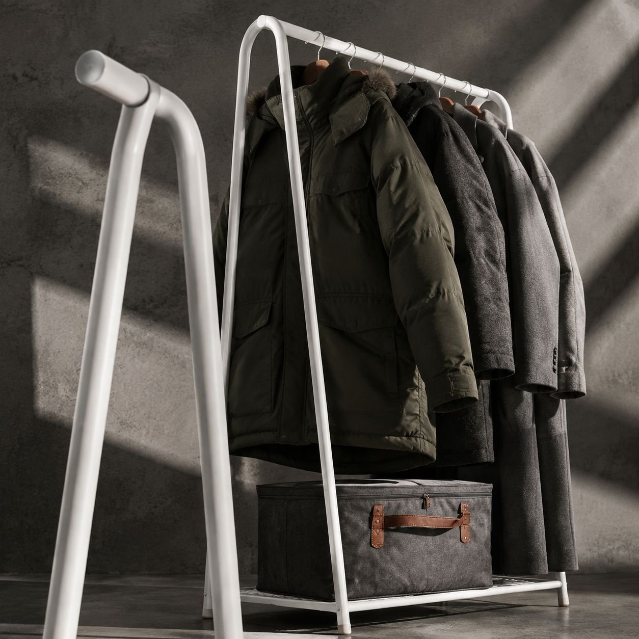 Multifunctional floor coat rack