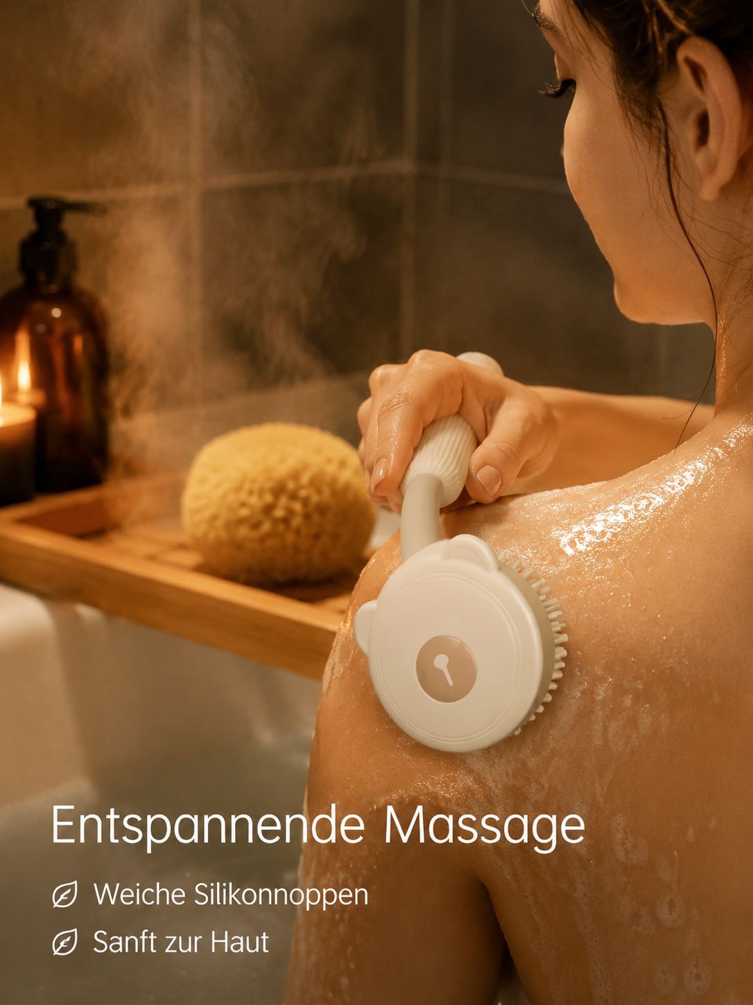 Effektive Hautreinigung durch Peeling-Bürste