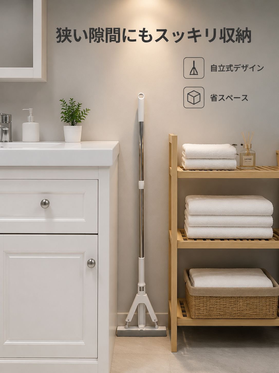 吸水性に優れたコットンモップ
