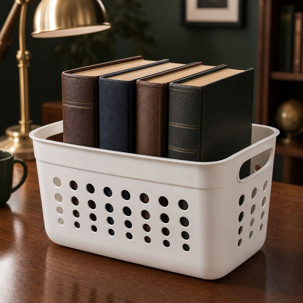 Durable toy and book storage basket