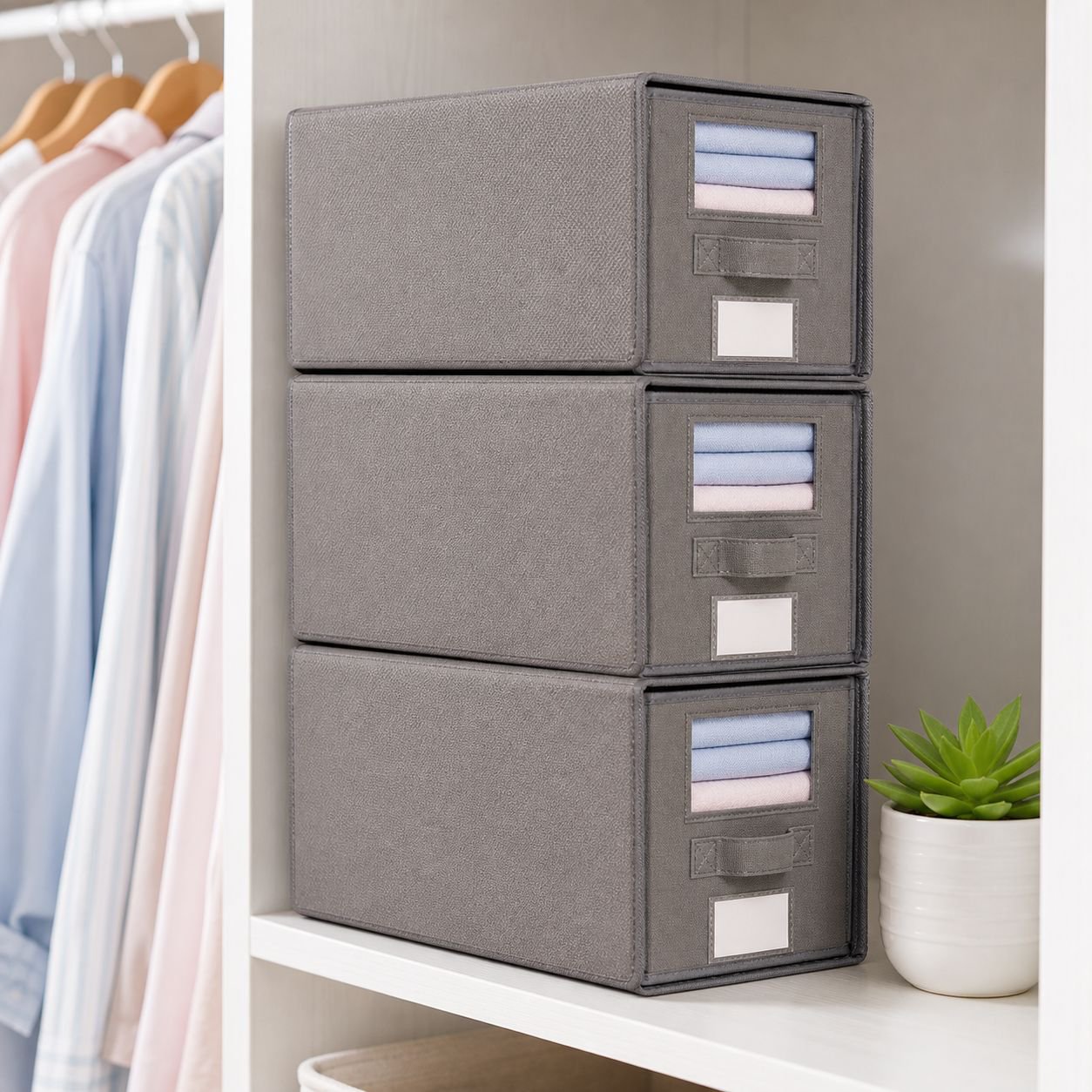 Foldable Clothes Storage Bin, Large Capacity Oxford Fabric Organizer for Home
