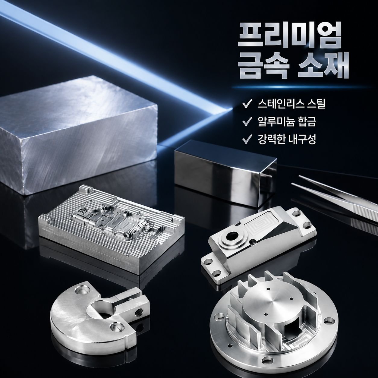 가공 스테인리스 알루미늄 합금 부품