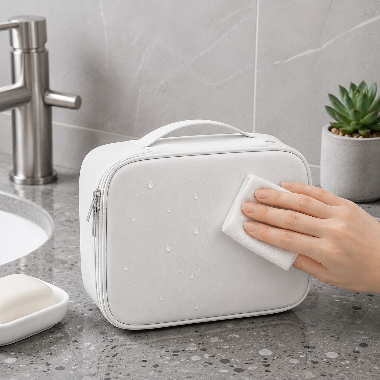 Multi-functional 3-Piece Cosmetic Bag Set